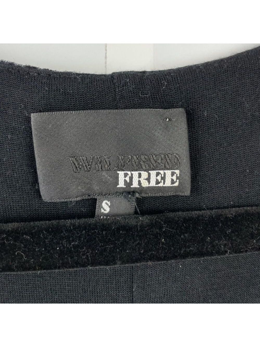 ** Wilfred Jesse Burnout Crushed Velvet On Silk Swing Dress Size S in Midnight - Picture 5 of 7